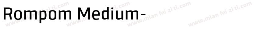 Rompom Medium字体转换